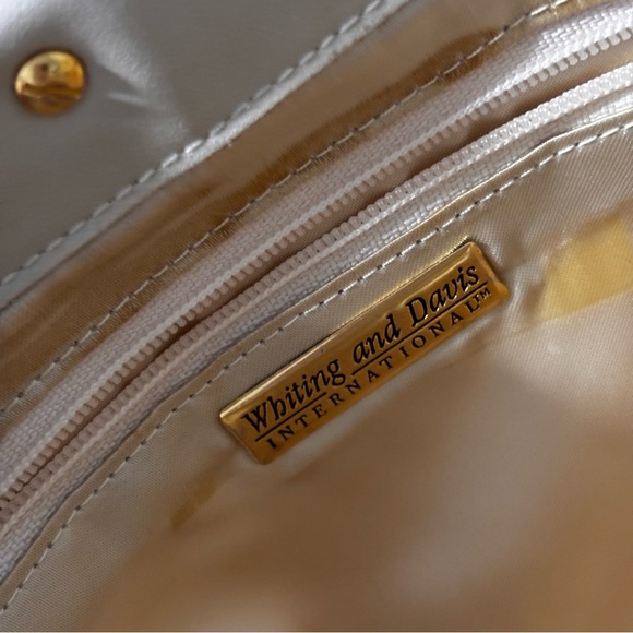 Whiting & Davis Elegant white Mesh Vintage Shoulder Bag or satchel - Picture 12 of 16